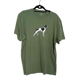 NWT J. Crew Factory Dog Graphic Tee T-shirt Unisex Summer Classic Logo Large
